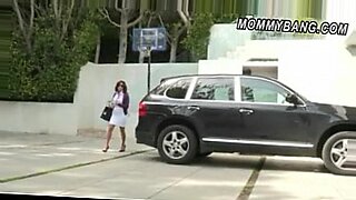 Milf busted teen couple havin sex on bed then gets her ass railed