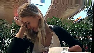 Super beautiful blonde hottie gets paid for public nudity and sex