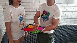 Holi special sex scene with best friend Saara, great blow job and nice vaginal sex.