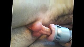 Slow fleshlight edging ends in milky cumshot
