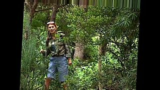 Nikolette spying on sex in the woods