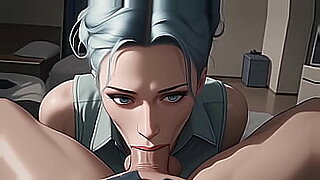 Blue Haired Beauty Gives Sloppy Blowjob Until You Cum In Her Mouth - [POV / AI]