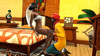 First hotel room sex after marriage for Indian couple.