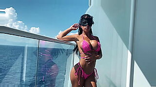 MILF getting fucked on the balcony of a cruise ship