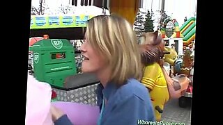 cute Chick rides tool in fun park