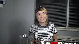 Freakmob hardcore - She failed her piss test, so he dumped it on her face!