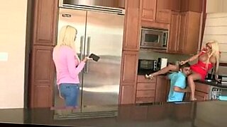 Teen Rikki Six and Milf Nikita Von James pounded on turns