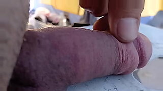 Dropping my cock and watching it bounce in slow motion.