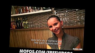 Stunning Czech bartender is paid for a sex session at work