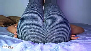 Sensual beautiful pussy masturbation in leggins