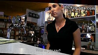Barmaid Lenka screwed up with customer for some money
