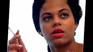 Cute black girl blows a white cock