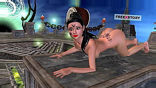 Hot animated bhabhi in sexy positions, masturbates with a candle.