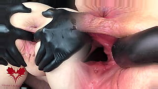 Open cunt close up - fucked in open hole with dildo