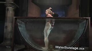 Tied up blonde sink in water basin
