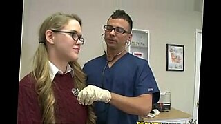 Naughty patient gets doctor facial