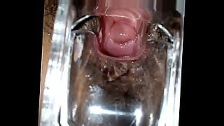 Pretty Indian girl with hairy pussy, speculum examination by girl.