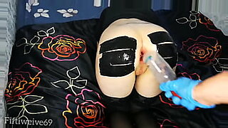Bottle in the ass and hard anal fisting
