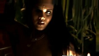 Indian beauty strip-tease: a sexy brunette who slowly undresses and shows her beautiful body.