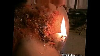 Kinky Crystels hot wax punishment and self t. bdsm of english fetish mode
