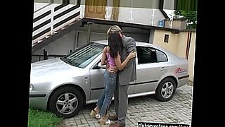Brunette teen Michelle gets fucked outdoors