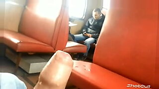Cumming on a train