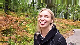 Walking with my sister in law in the woods park. Sex blog, Live video. - POV