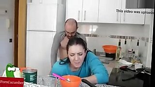 Hot wife gets it hard in the kitchen.