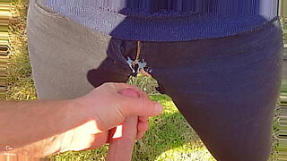 Nympho Fucked in Ripped Jeans Denim and Finishing With Huge Cumshot
