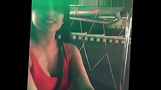 Beautiful Indian girl showing her big boobs in car.