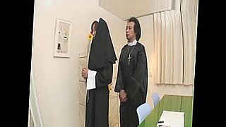 Naughty Nun spreads wide and sucks dick Hitomi Kanou