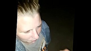 Good Girl Jacki giving outdoor blowjob