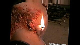 Bizarre blondes self tormenting hot waxing and kinky Crystel Lei harsh punishmen