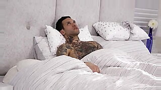 Young man with big dick, bangs his stepmother and her beautiful daughter with passion.