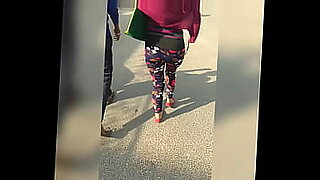 Big ass Indian babe walking on the road.